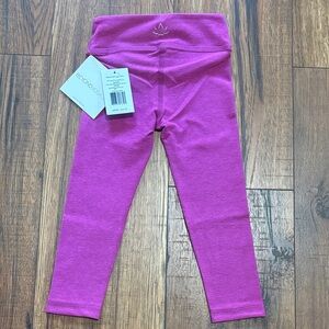 Brand New Beyond Yoga Space Dye Toddler Leggings in Purple